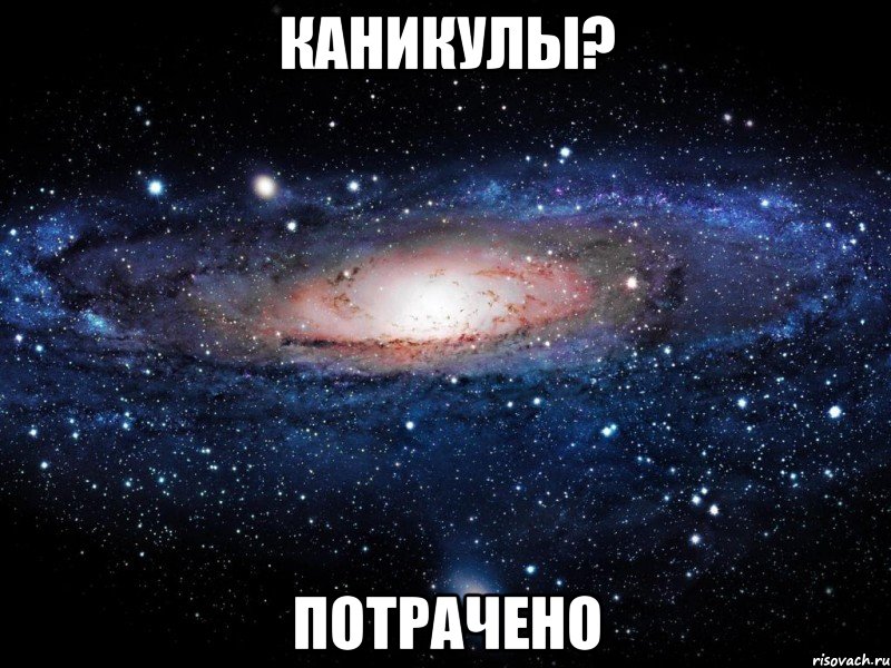 Каникулы? ПОТРАЧЕНО, Мем Вселенная