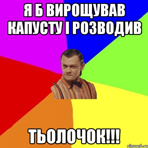 Я б вирощував капусту і розводив ТЬОЛОЧОК!!!, Мем Вталька