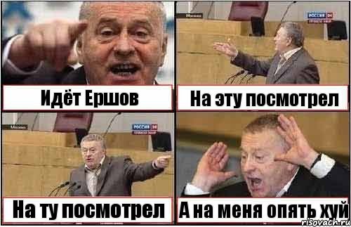 Идёт Ершов На эту посмотрел На ту посмотрел А на меня опять хуй, Комикс жиреновский