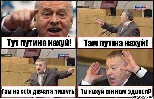 Тут путина нахуй! Там путіна нахуй! Там на собі дівчата пишуть! Та нахуй він нам здався?, Комикс жиреновский