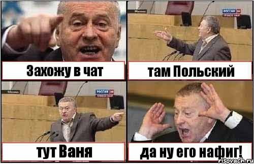 Захожу в чат там Польский тут Ваня да ну его нафиг!, Комикс жиреновский