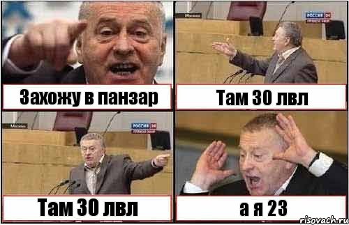 Захожу в панзар Там 30 лвл Там 30 лвл а я 23, Комикс жиреновский