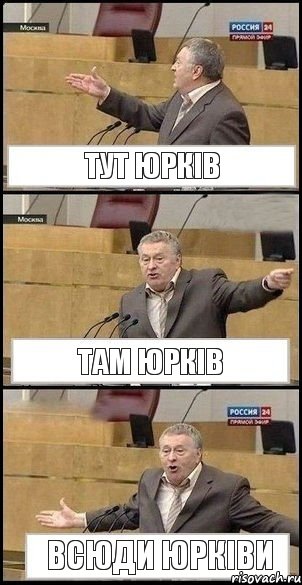 Тут Юрків Там Юрків Всюди Юрківи, Комикс Жириновский разводит руками 3