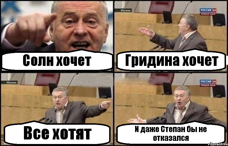 Солн хочет Гридина хочет Все хотят И даже Степан бы не отказался, Комикс Жириновский