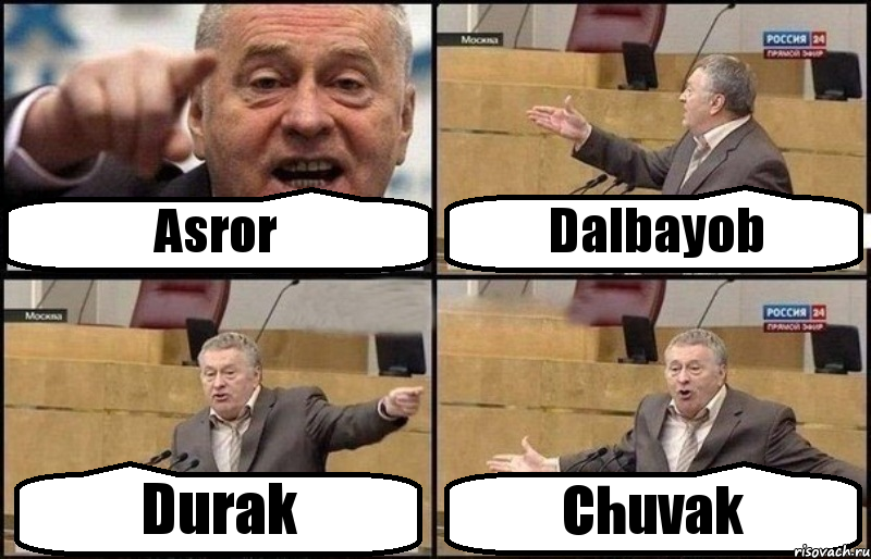 Asror Dalbayob Durak Chuvak, Комикс Жириновский