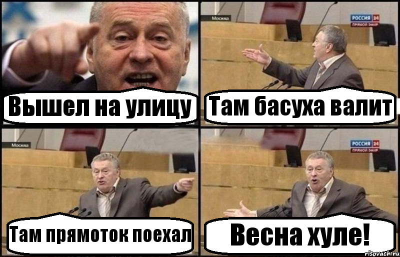 Вышел на улицу Там басуха валит Там прямоток поехал Весна хуле!, Комикс Жириновский