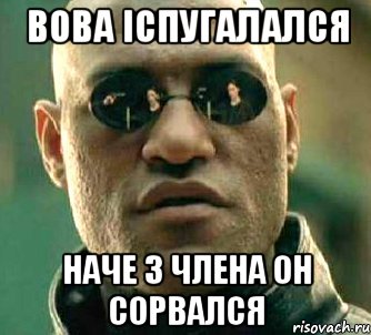 вова іспугалался наче з члена он сорвался, Мем  а что если я скажу тебе