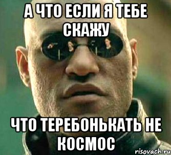 А что если я тебе скажу что теребонькать не космос, Мем  а что если я скажу тебе