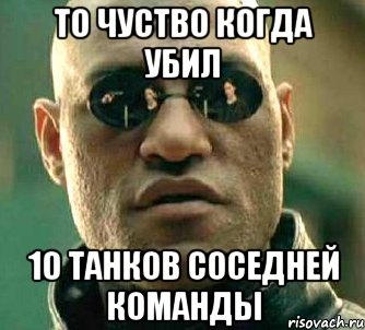 то чуство когда убил 10 танков соседней команды