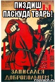 Пиздиш паскуда тварь! , Мем А ты записался добровольцем