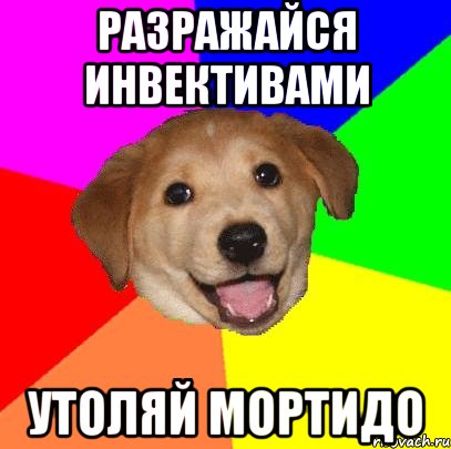 разражайся инвективами утоляй мортидо, Мем Advice Dog