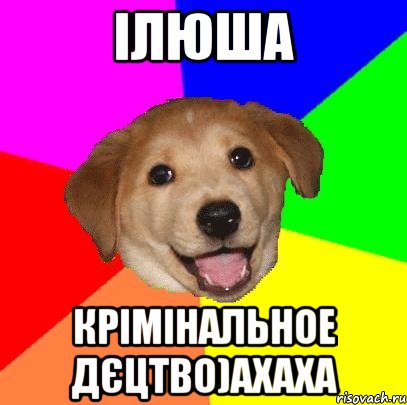 Ілюша Крімінальное дєцтво)ахаха, Мем Advice Dog