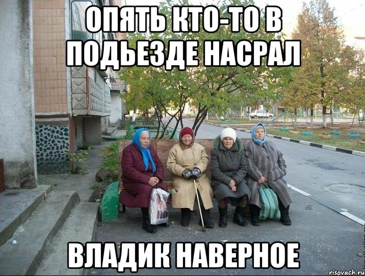 опять кто-то в подьезде насрал владик наверное