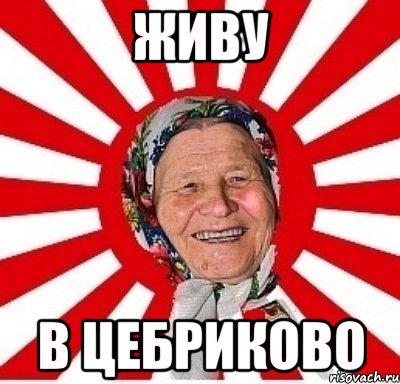 Живу В Цебриково, Мем  бабуля