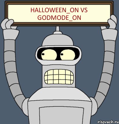 Halloween_ON vs Godmode_ON, Комикс Бендер с плакатом