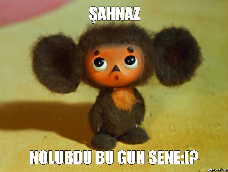 ŞAHNAZ NOLUBDU BU GUN SENE:(?