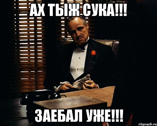 Ах тыж сука!!! Заебал уже!!!, Мем Дон Вито Корлеоне