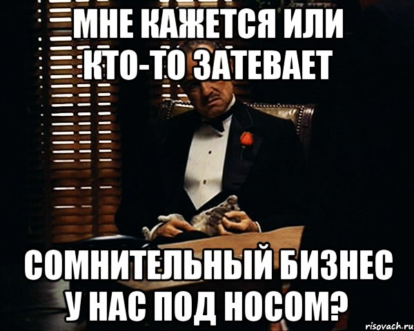 Мне кажется или кто-то затевает сомнительный бизнес у нас под носом?, Мем Дон Вито Корлеоне