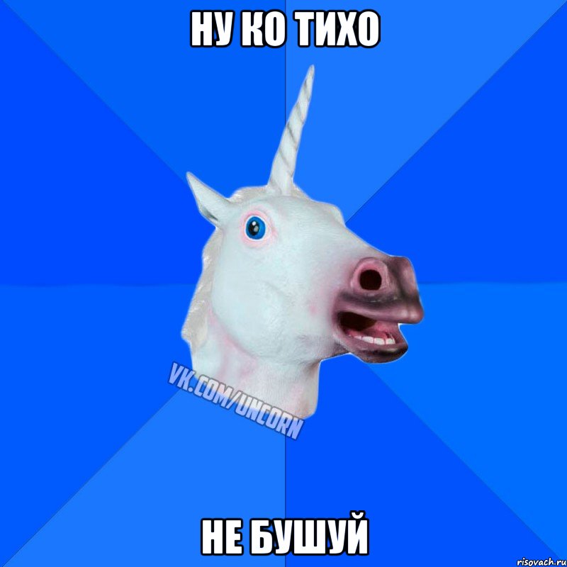 Ну ко Тихо Не бушуй, Мем Единорог