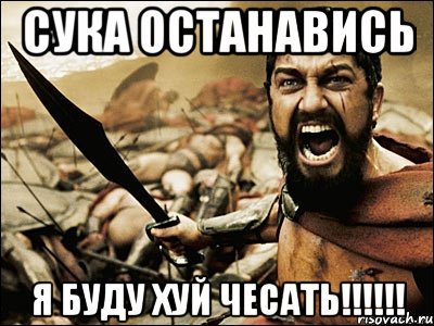 Сука останавись я буду хуй чесать!!!!!!, Мем Это Спарта