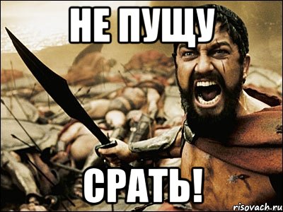 Не пущу СРАТЬ!, Мем Это Спарта