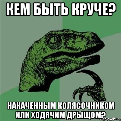 Кем быть круче? Накаченным колясочником или ходячим дрыщом?, Мем Филосораптор