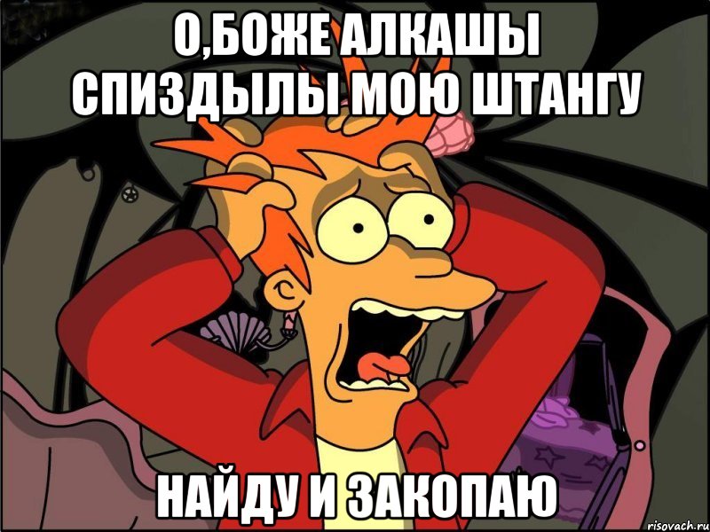 О,боже алкашы спиздылы мою штангу Найду и закопаю, Мем Фрай в панике