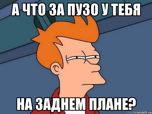 А что за пузо у тебя на заднем плане?, Мем  Фрай (мне кажется или)