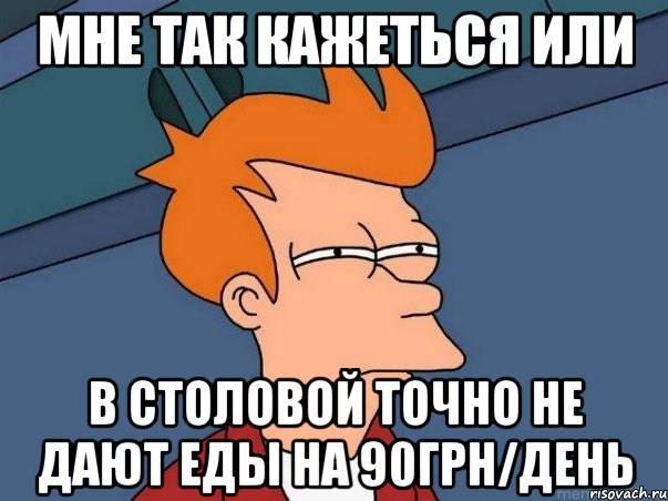 мне так кажеться или в столовой точно не дают еды на 90грн/день, Мем  Фрай (мне кажется или)