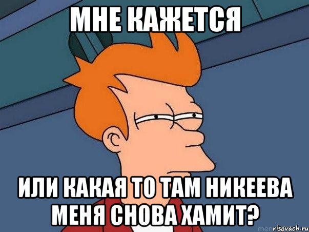 мне кажется или какая то там никеева меня снова хамит?, Мем  Фрай (мне кажется или)