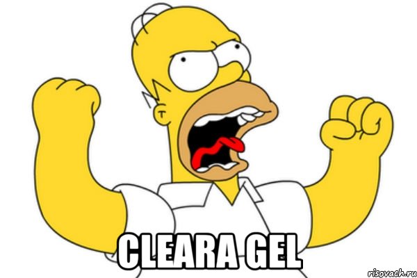  cleara gel, Мем Разъяренный Гомер