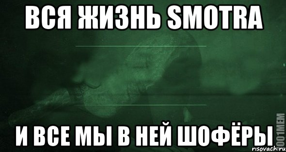 Вся жизнь Smotra И все мы в ней шофёры, Мем Игра слов 2