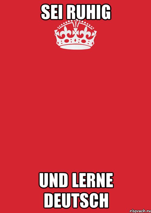 Sei ruhig und lerne Deutsch, Комикс Keep Calm 3