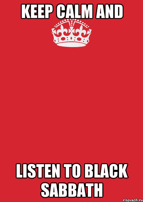 Keep calm and listen to Black Sabbath, Комикс Keep Calm 3