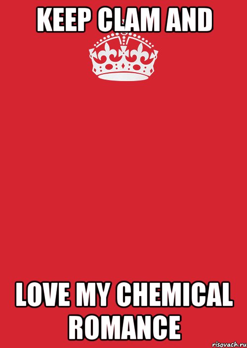 KEEP CLAM AND LOVE MY CHEMICAL ROMANCE, Комикс Keep Calm 3