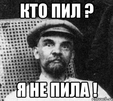 Кто пил ? Я не пила !, Мем   Ленин удивлен