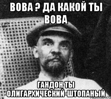 Вова ? да какой ты Вова гандон ты олигархический-штопаный, Мем   Ленин удивлен