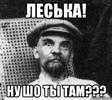 Леська! Ну шо ты там???, Мем   Ленин удивлен