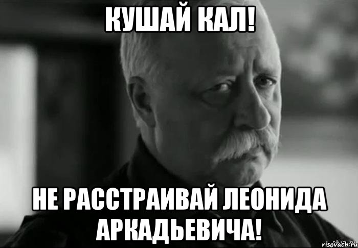 Кушай кал! Не расстраивай Леонида Аркадьевича!, Мем Не расстраивай Леонида Аркадьевича