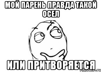 мой парень правда такой осел или притворяется, Мем Мне кажется или