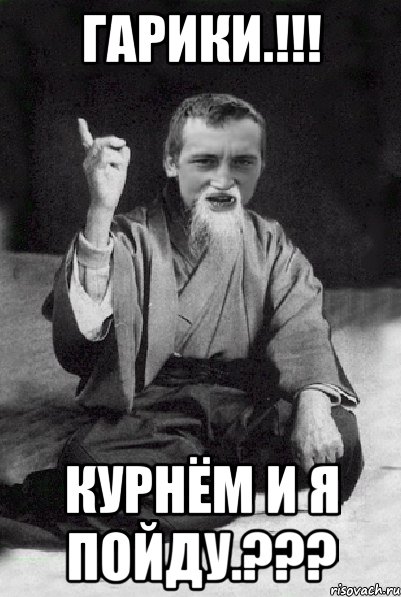 Гарики.!!! курнём и я пойду.???, Мем Мудрий паца