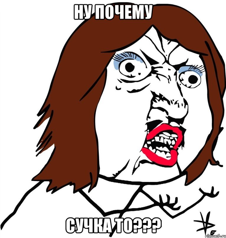 ну почему сучка то???, Мем Ну почему (девушка)