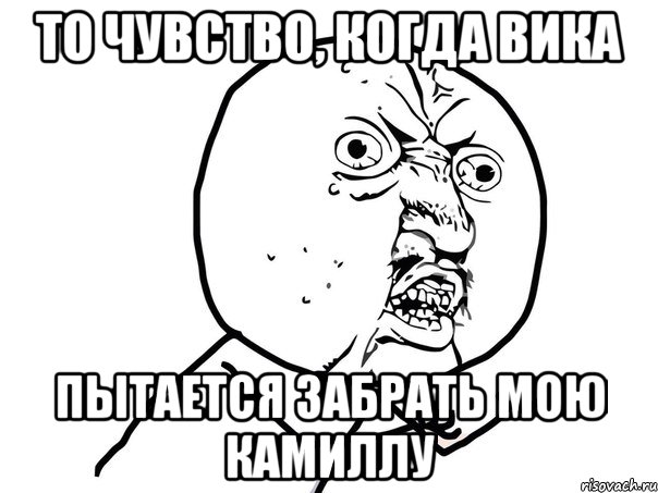 То чувство, когда вика пытается забрать мою камиллу, Мем Ну почему (белый фон)