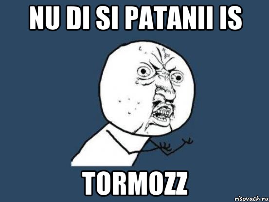 nu di si patanii is tormozz, Мем Ну почему