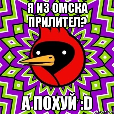 Я из Омска прилител? А похуй :D, Мем Омская птица