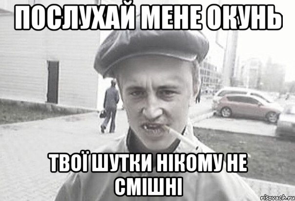 послухай мене окунь твої шутки нікому не смішні, Мем Пацанська философия