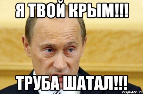 Я твой Крым!!! Труба Шатал!!!, Мем путин