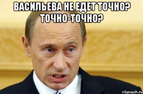 Васильева не едет точно? Точно-точно? , Мем путин