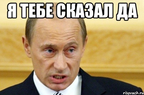 Я ТЕБЕ СКАЗАЛ ДА , Мем путин