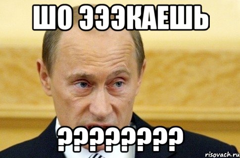 ШО ЭЭЭКАЕШЬ ????????, Мем путин